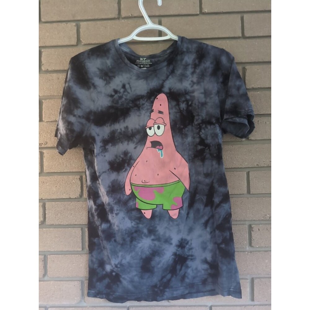 Sponge Bob Square Pants Patrick Tye Dye Blue T-Shirt Size: Small